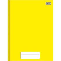 Caderno Brochura 1/4 Capa Dura Pepper 80 Folhas Amarelo - PCT com 05