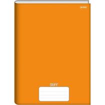 Caderno Brochura 1/4 Capa Dura STIFF 48 Folhas Laranja