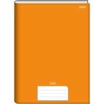 Caderno Brochura 1/4 Capa Dura STIFF 96 Folhas Laranja PCT com 05