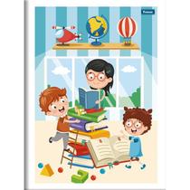 Caderno brochura 1/4 capa infantil 96 folhas foroni