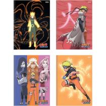 Caderno brochura 1/4 cd 80f naruto sao domingos 10502