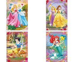 Caderno Brochura 1/4 Cd 80Fl Princesas Tilbra