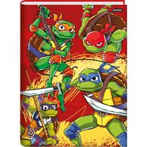 Caderno brochura 1/4 cd 80fls tartarugas ninja 77056 25