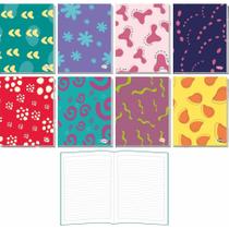 Caderno Brochura 1/4 FLEXY Decorado 48F 150X206MM PCT.C/04