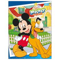 Caderno brochura 1/4 Mickey Mouse Disney Tilibra 80 folhas 14x20 Caderno brochura 1/4 Mickey Mouse Disney Tilibra 80 folhas 14x20