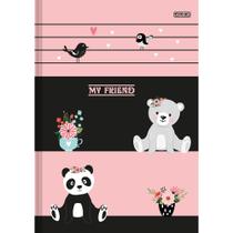 Caderno Brochura 1/4 My Friend Rosa - 80 Folhas - São Domingos Caderno Brochura 1/4 My Friend Rosa - 80 Folhas - São Domingos