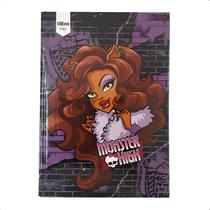 Caderno Brochura 1/4 pequeno (14cmx20cm) 96 Folhas Capa Dura Monster High Tilibra