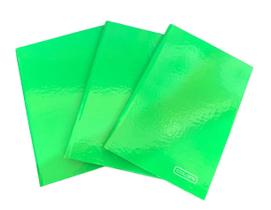 Caderno Brochura 1/4 (Pequeno) 96 Folhas Capa Dura- kit 3un