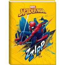 Caderno brochura 1/4 spiderman amarelo school basics