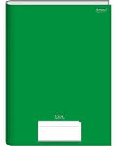 Caderno Brochura 1/4 Stiff Verde 96 Folhas Capa Dura Caderno Brochura 1/4 Stiff Verde 96 Folhas Capa Dura