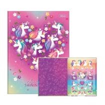 Caderno Brochura 48Fls Blink Unicórnio Shining Light Tilibra