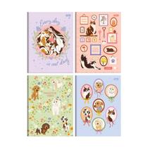 Caderno Brochura 80F Smoogies Foroni Capa Dura Escolar