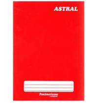 Caderno brochura 96 fls vermelho Panamericana