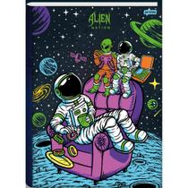 Caderno Brochura Alien Nation - Astronautas - 80 Folhas - Jandaia