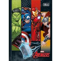 Caderno Brochura Capa Dura 1/4 80 Folhas Avengers Capa 01 - Tilibra