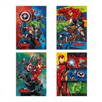 Caderno brochura capa dura 1/4 80 folhas Os Vingadores - Tilibra