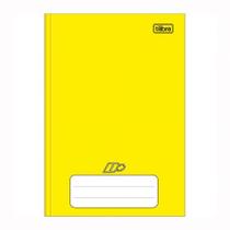 Caderno brochura capa dura 1/4 96 folhas D mais Amarelo - Tilibra