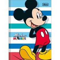 Caderno Brochura Capa Dura 1/4 Mickey 80 Folhas - Tilibra