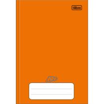 Caderno Brochura Capa Dura 1/4(pequeno) D+ Laranja 96 Folhas
