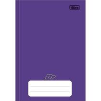 Caderno Brochura Capa Dura 1/4(pequeno) D+ Roxo 96 Folhas