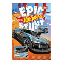 Caderno Brochura Capa Dura 1/4 Pequeno Hot Wheels 80 Folhas TILIBRA