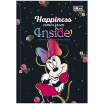 Caderno Brochura Capa Dura 1/4 Pequeno Minnie 80 Folhas TILIBRA