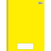 Caderno Brochura Capa Dura 1/4(pequeno) Pepper Amarelo 80 Folhas