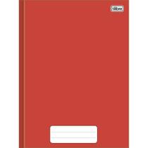 Caderno Brochura Capa Dura 1/4(pequeno) Pepper Vermelho 80 Folhas