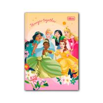Caderno brochura capa dura 1/4 princesas 80 folhas - tilibra
