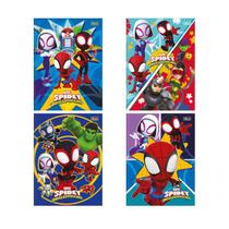 Caderno Brochura Capa Dura 1/4 Spidey 80 Folhas - Homem-Aranha