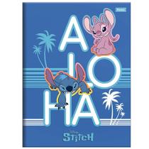 Caderno brochura capa dura 80 folhas Stitch Foroni