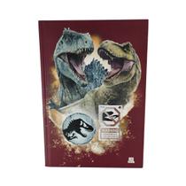 Caderno Brochura Capa Dura 80F Jurassic Vermelho Caderno Brochura Capa Dura 80F Jurassic Vermelho