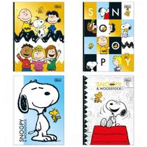 Caderno Brochura Capa Dura Colegial Snoopy 160 Folhas - Sortido