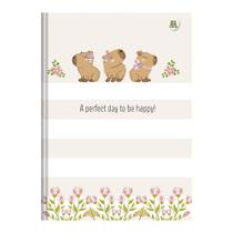 Caderno Brochura Capa Dura Costurado Grande Capivara 160 Folhas Sortido