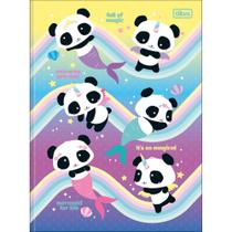 Caderno Brochura Capa Dura Lovely Friend Panda Unicorns - 80 Folhas - Tilibra