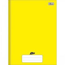 Caderno Brochura Capa Dura Universitário d+ Amarelo 48 Folhas Tilibra