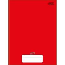 Caderno Brochura Capa Dura Universitário D+ Vermelho 48 Folhas