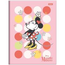 Caderno Brochura Capa Dura Universitário Disney Minnie Mouse 80 Folhas FORONI