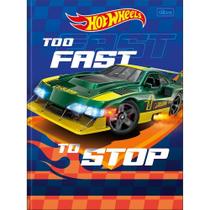 Caderno Brochura Capa Dura Universitário Hot Wheels 48 Folhas TILIBRA