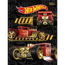 Caderno Brochura Capa Dura Universitário Hot Wheels 80 Folhas Tilibra