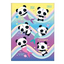 Caderno Brochura Capa Dura Universitário Panda 80 Folhas Tilibra