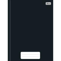 Caderno Brochura Capa Dura Universitário Pepper Preto 80 Folhas