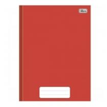 Caderno brochura capa dura universitário pepper vermelho 80 folhas pct com 5