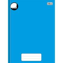 Caderno Brochura Capa Dura Universitário sem Pauta Pepper Azul 80 Folhas