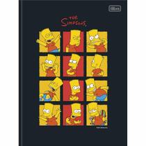Caderno Brochura Capa Dura Universitário The Simpsons 80 Folhas TILIBRA