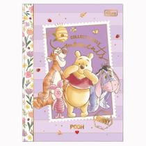 Caderno Brochura Colegial 160 folhas Pooh Tilibra Vintage Cor:Lilás Caderno Brochura Colegial 160 folhas Pooh Tilibra Vintage Cor:Lilás
