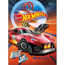 Caderno Brochura Costurado Universitário Grande Hot Wheels 48 Folhas - Tilibra