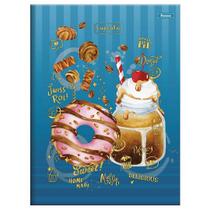 Caderno Brochura Cupcake Grande 80 Folhas Foroni