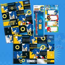 Caderno Brochura + Desenho Capa Dura Sonic Tilibra 80 folhas + Kit Escolar Sonic Caderno Brochura + Desenho Capa Dura Sonic Tilibra 80 folhas + Kit Escolar Sonic