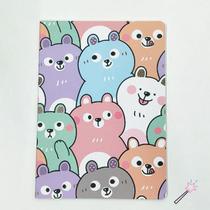 Caderno Brochura Flexível - 32 Folhas Estampa:LJ115Tamanho:Pequeno 21cm x 13,5cm